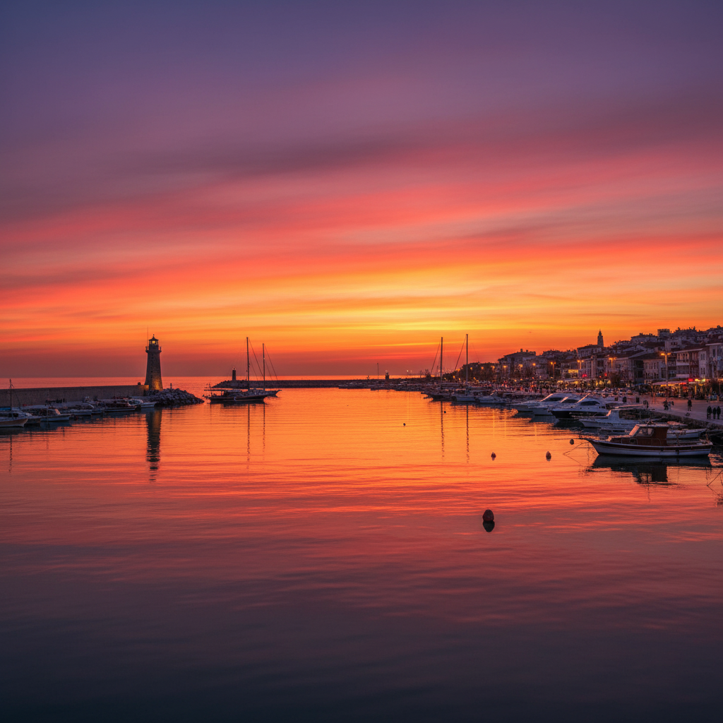 Gerze Liman Gün Batımı
